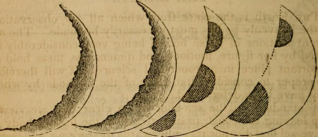 An illustration from The geography of the heavens, and class book of astronomy:, 1853, leaf 204