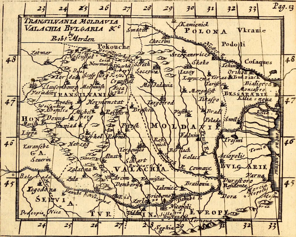 An illustration from Geography rectified; or, A description of the world, in all its kingdoms, provinces, countries ... As also their commodities, coins, weights, and measures, compared with those at London. Illustrated with seventy eight maps. The 3d ed., enl. To which is added a compleat geographical index to the whole, alphabetically digested. The whole work performed according to the more accurate observations and discoveries of modern authors, 1693, leaf 108