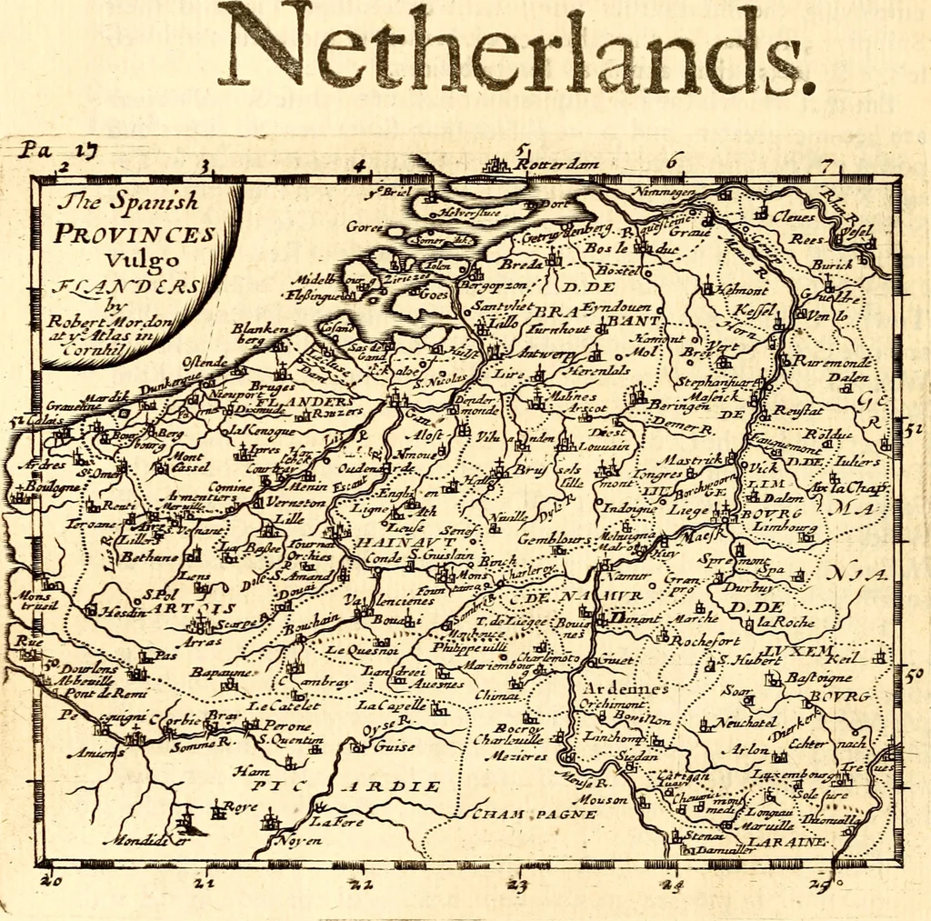 An illustration from Geography rectified; or, A description of the world, in all its kingdoms, provinces, countries ... As also their commodities, coins, weights, and measures, compared with those at London. Illustrated with seventy eight maps. The 3d ed., enl. To which is added a compleat geographical index to the whole, alphabetically digested. The whole work performed according to the more accurate observations and discoveries of modern authors, 1693, leaf 187