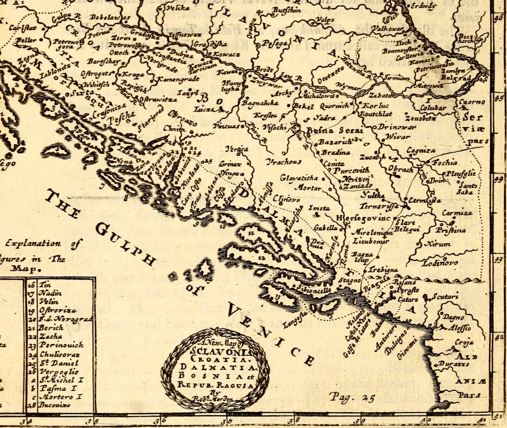 An illustration from Geography rectified; or, A description of the world, in all its kingdoms, provinces, countries ... As also their commodities, coins, weights, and measures, compared with those at London. Illustrated with seventy eight maps. The 3d ed., enl. To which is added a compleat geographical index to the whole, alphabetically digested. The whole work performed according to the more accurate observations and discoveries of modern authors, 1693, leaf 273