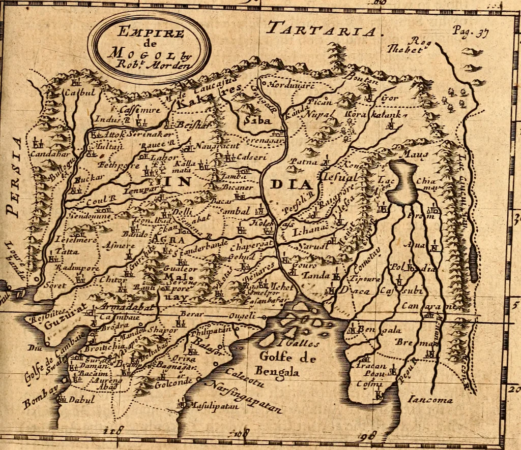 An illustration from Geography rectified; or, A description of the world, in all its kingdoms, provinces, countries ... As also their commodities, coins, weights, and measures, compared with those at London. Illustrated with seventy eight maps. The 3d ed., enl. To which is added a compleat geographical index to the whole, alphabetically digested. The whole work performed according to the more accurate observations and discoveries of modern authors, 1693, leaf 428
