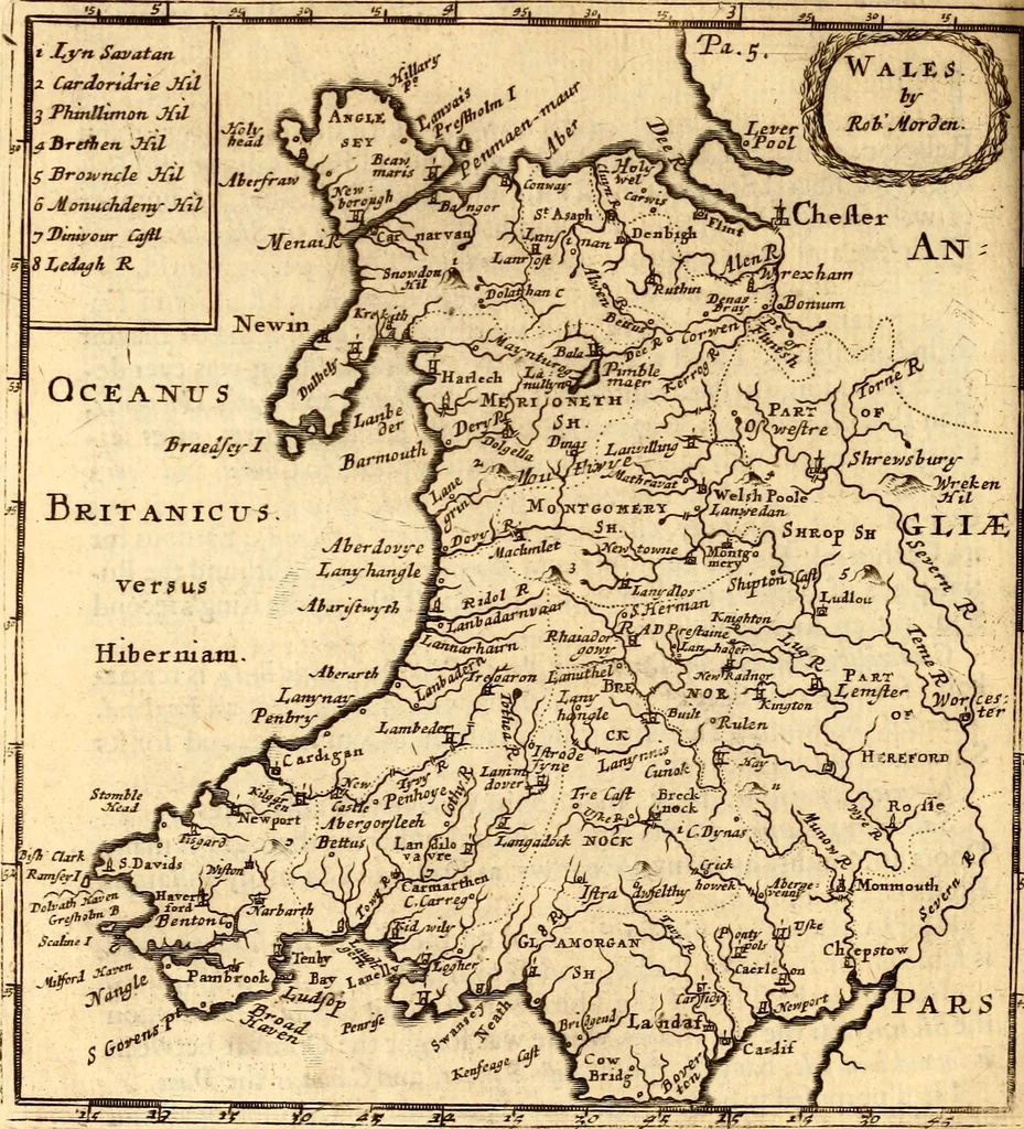 An illustration from Geography rectified; or, A description of the world, in all its kingdoms, provinces, countries ... As also their commodities, coins, weights, and measures, compared with those at London. Illustrated with seventy eight maps. The 3d ed., enl. To which is added a compleat geographical index to the whole, alphabetically digested. The whole work performed according to the more accurate observations and discoveries of modern authors, 1693, leaf 45