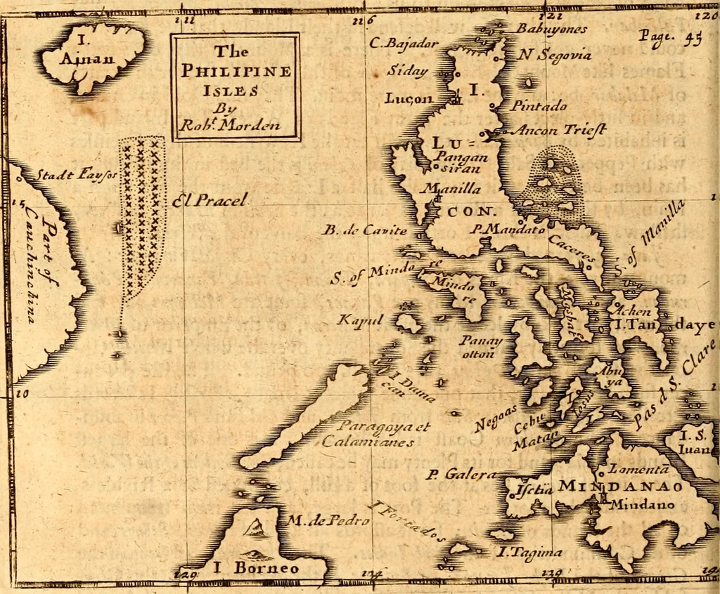 An illustration from Geography rectified; or, A description of the world, in all its kingdoms, provinces, countries ... As also their commodities, coins, weights, and measures, compared with those at London. Illustrated with seventy eight maps. The 3d ed., enl. To which is added a compleat geographical index to the whole, alphabetically digested. The whole work performed according to the more accurate observations and discoveries of modern authors, 1693, leaf 469