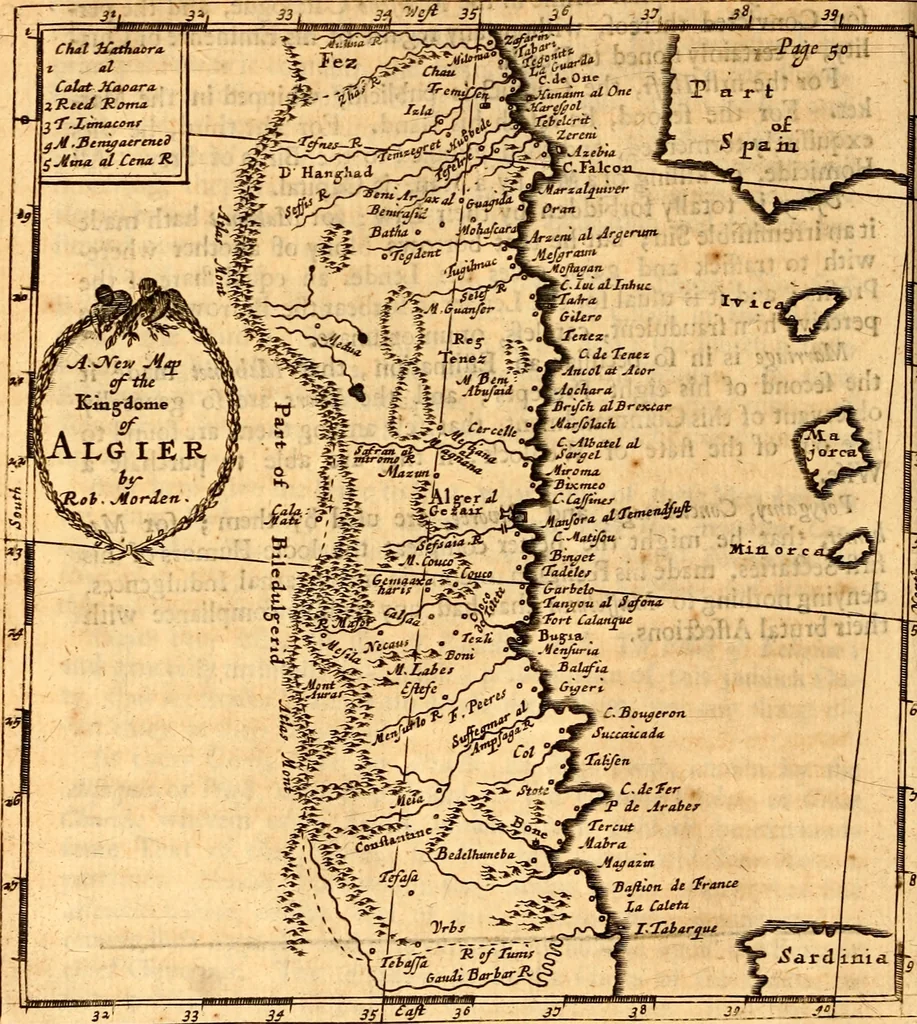 An illustration from Geography rectified; or, A description of the world, in all its kingdoms, provinces, countries ... As also their commodities, coins, weights, and measures, compared with those at London. Illustrated with seventy eight maps. The 3d ed., enl. To which is added a compleat geographical index to the whole, alphabetically digested. The whole work performed according to the more accurate observations and discoveries of modern authors, 1693, leaf 493