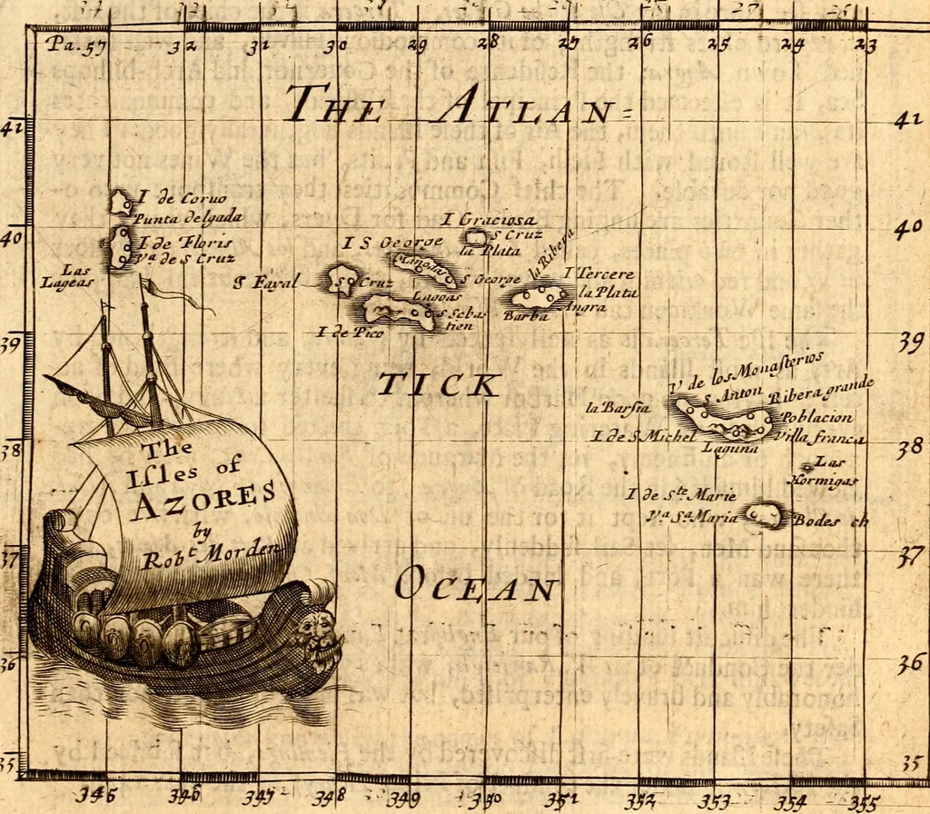 An illustration from Geography rectified; or, A description of the world, in all its kingdoms, provinces, countries ... As also their commodities, coins, weights, and measures, compared with those at London. Illustrated with seventy eight maps. The 3d ed., enl. To which is added a compleat geographical index to the whole, alphabetically digested. The whole work performed according to the more accurate observations and discoveries of modern authors, 1693, leaf 542