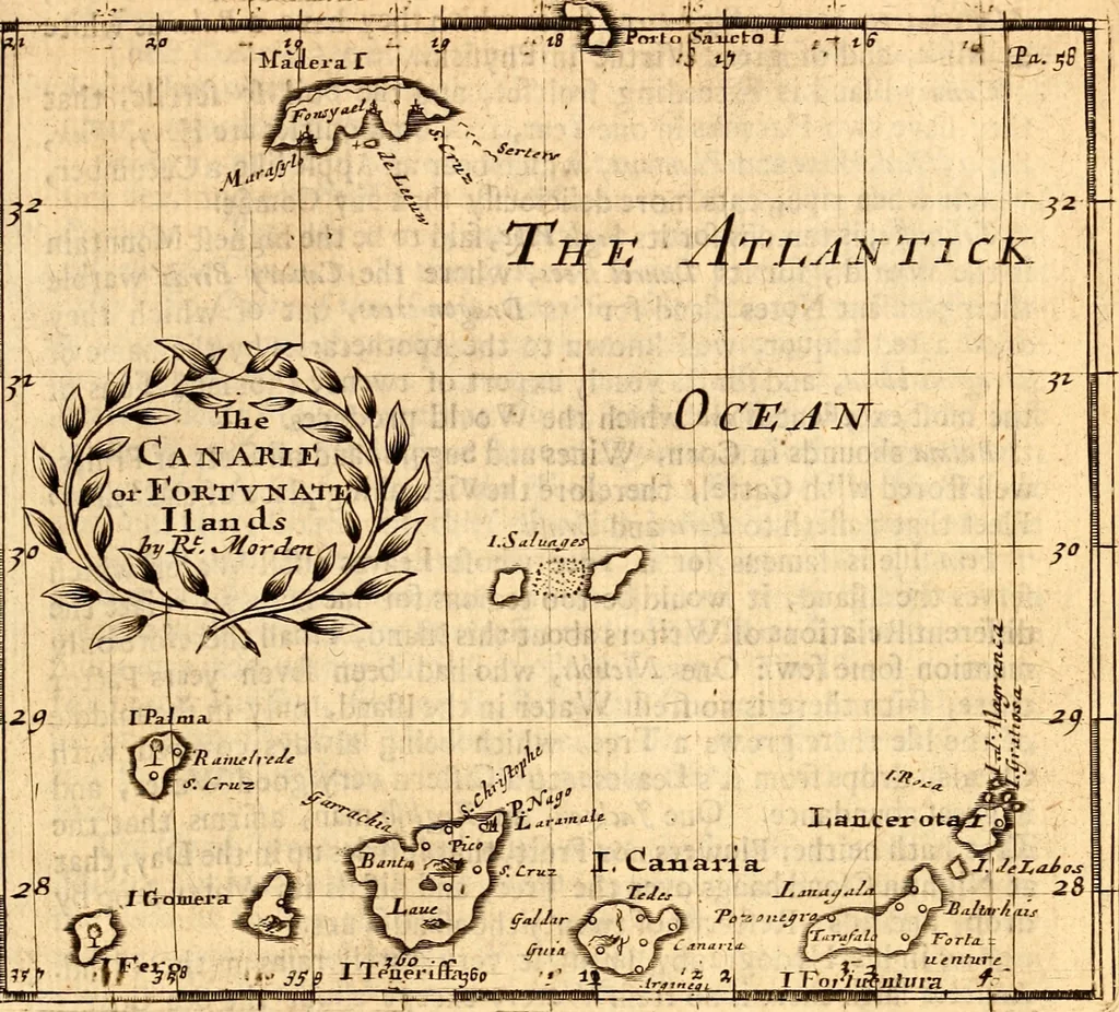 An illustration from Geography rectified; or, A description of the world, in all its kingdoms, provinces, countries ... As also their commodities, coins, weights, and measures, compared with those at London. Illustrated with seventy eight maps. The 3d ed., enl. To which is added a compleat geographical index to the whole, alphabetically digested. The whole work performed according to the more accurate observations and discoveries of modern authors, 1693, leaf 544