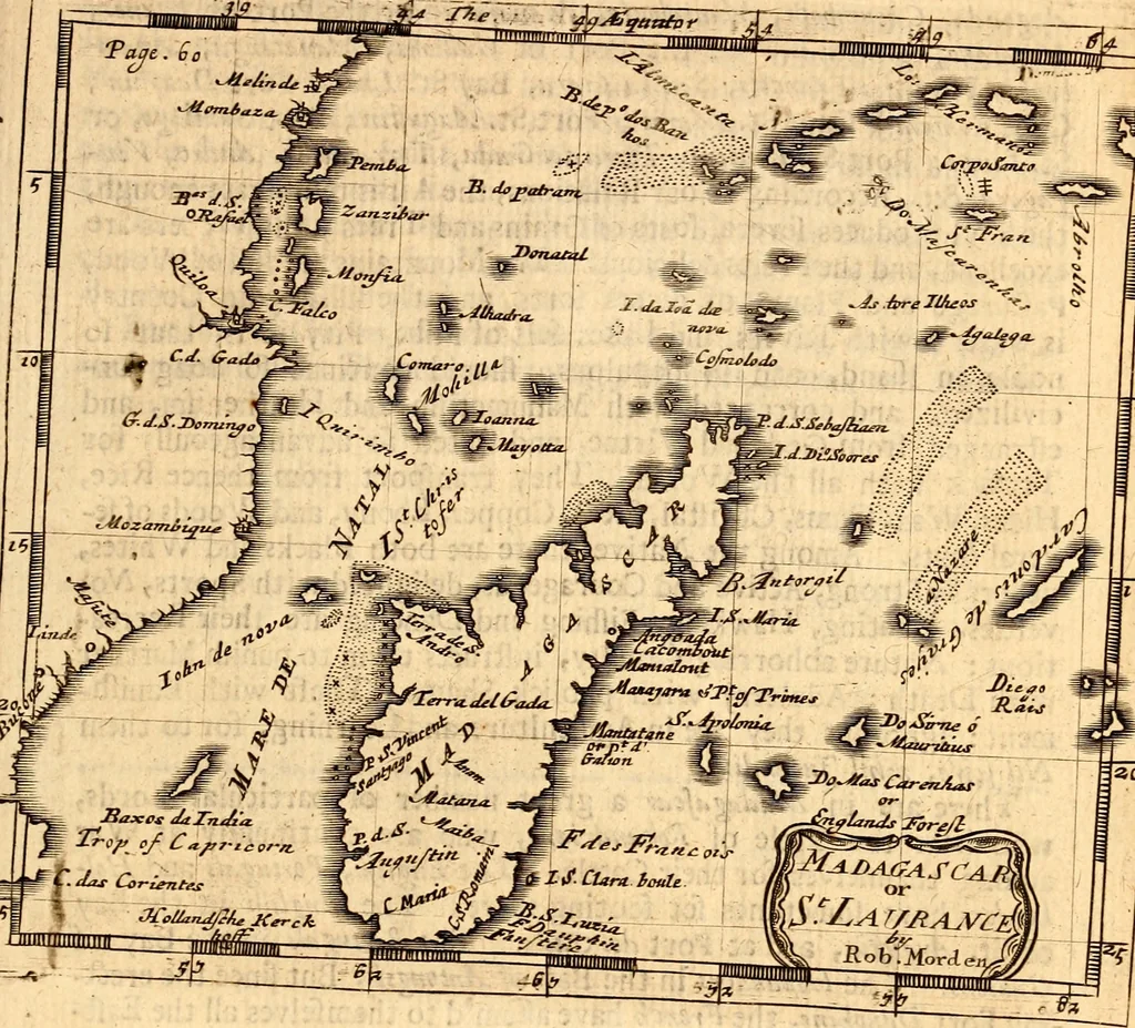 An illustration from Geography rectified; or, A description of the world, in all its kingdoms, provinces, countries ... As also their commodities, coins, weights, and measures, compared with those at London. Illustrated with seventy eight maps. The 3d ed., enl. To which is added a compleat geographical index to the whole, alphabetically digested. The whole work performed according to the more accurate observations and discoveries of modern authors, 1693, leaf 550