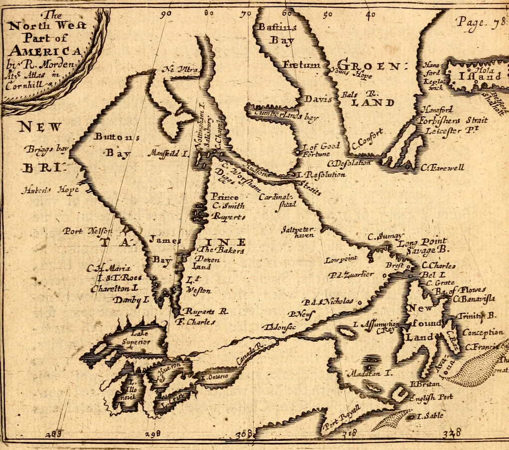 An illustration from Geography rectified; or, A description of the world, in all its kingdoms, provinces, countries ... As also their commodities, coins, weights, and measures, compared with those at London. Illustrated with seventy eight maps. The 3d ed., enl. To which is added a compleat geographical index to the whole, alphabetically digested. The whole work performed according to the more accurate observations and discoveries of modern authors, 1693, leaf 634