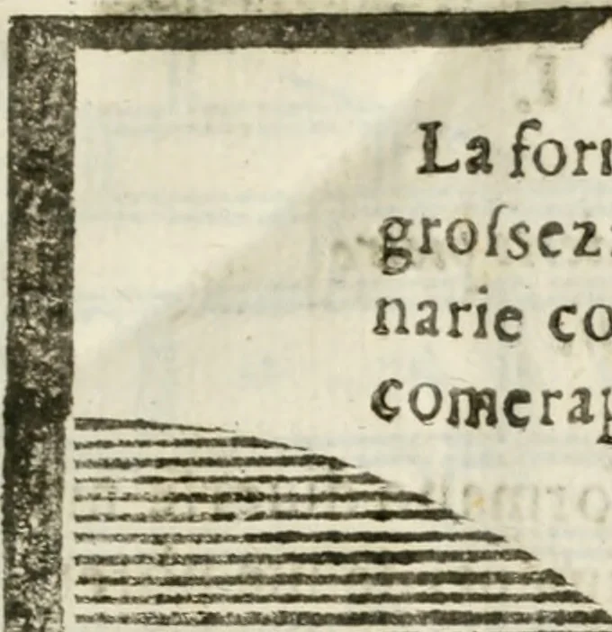 An illustration from Geometria famigliare, et instruttione practica, 1671, leaf 22
