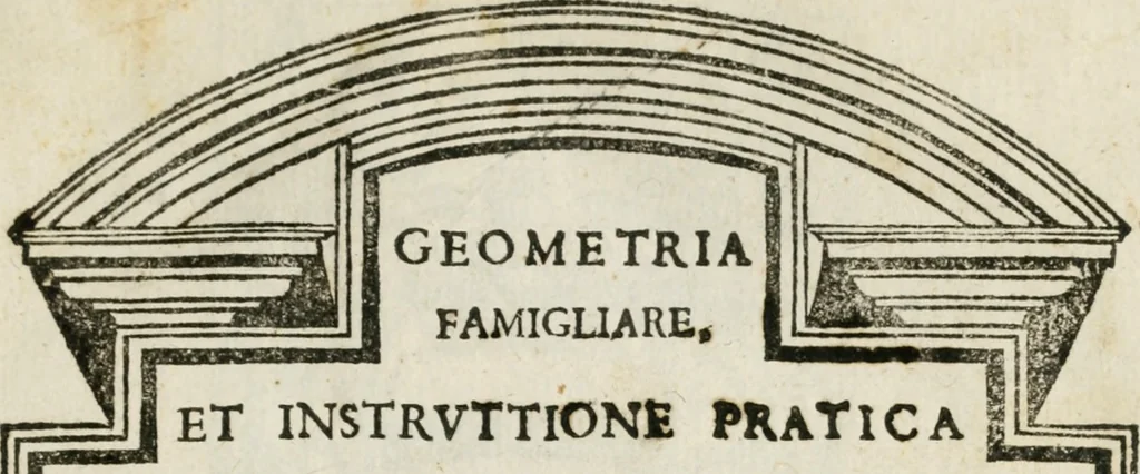 An illustration from Geometria famigliare, et instruttione practica, 1671, leaf 4