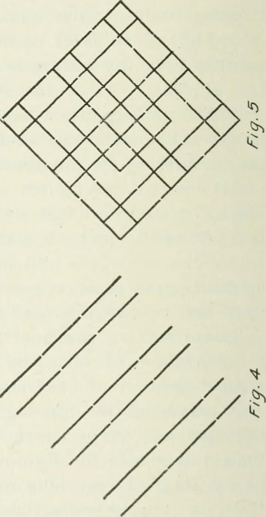 An illustration from Geometrical drawing, projection drawing, freehand and ornamental drawing, wash work and brush drawing, elementary perspective drawing, architectural drawing, 1921, leaf 161