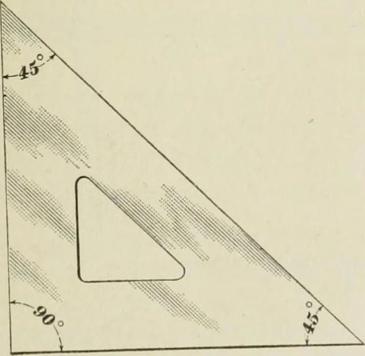An illustration from Geometrical drawing, projection drawing, freehand and ornamental drawing, wash work and brush drawing, elementary perspective drawing, architectural drawing, 1921, leaf 22