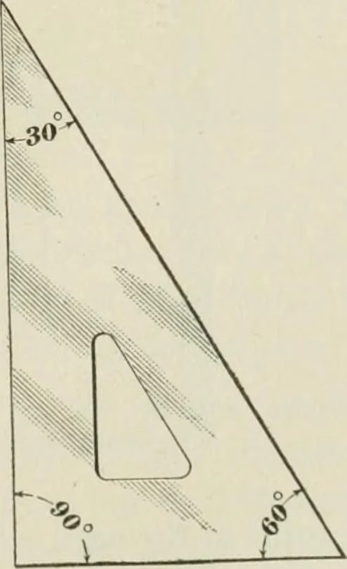 An illustration from Geometrical drawing, projection drawing, freehand and ornamental drawing, wash work and brush drawing, elementary perspective drawing, architectural drawing, 1921, leaf 22