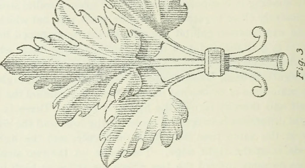 An illustration from Geometrical drawing, projection drawing, freehand and ornamental drawing, wash work and brush drawing, elementary perspective drawing, architectural drawing, 1921, leaf 241