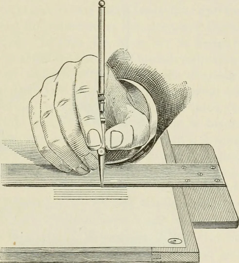 An illustration from Geometrical drawing, projection drawing, freehand and ornamental drawing, wash work and brush drawing, elementary perspective drawing, architectural drawing, 1921, leaf 30