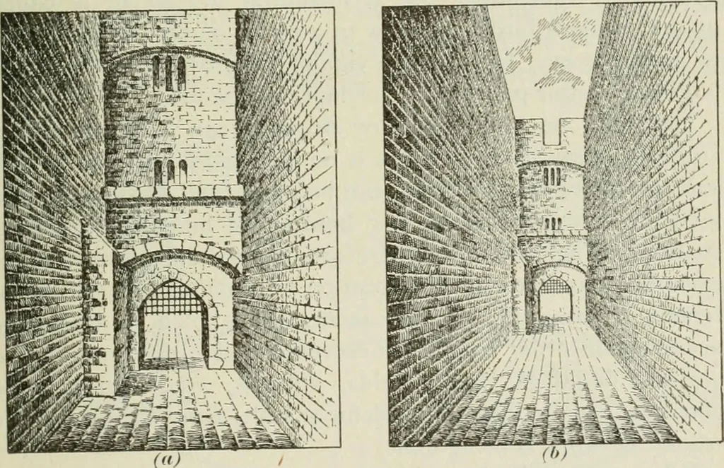 An illustration from Geometrical drawing, projection drawing, freehand and ornamental drawing, wash work and brush drawing, elementary perspective drawing, architectural drawing, 1921, leaf 340