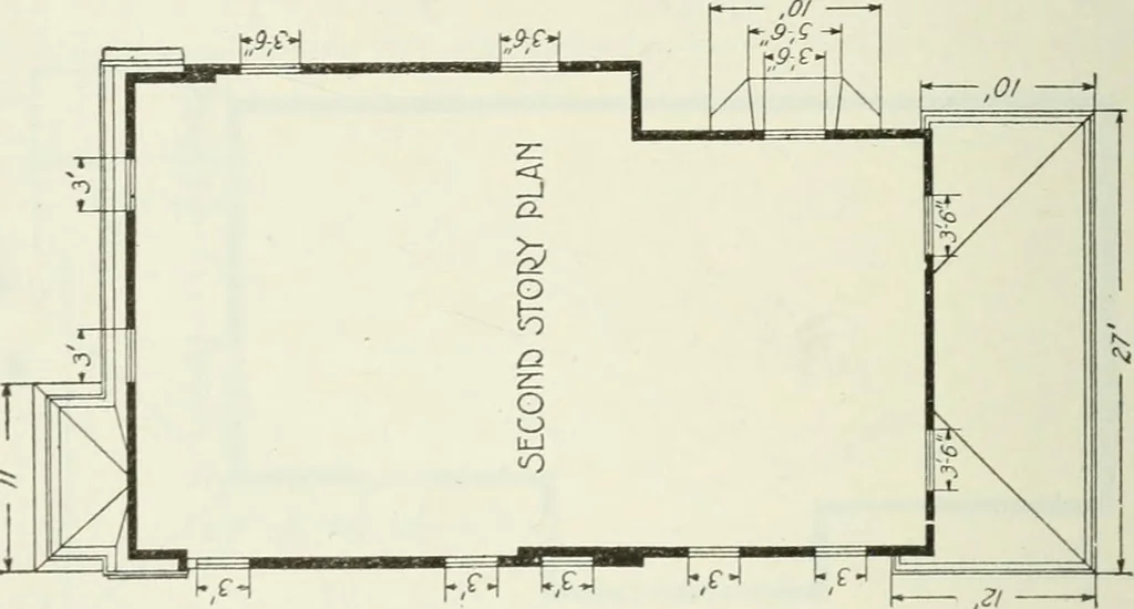 An illustration from Geometrical drawing, projection drawing, freehand and ornamental drawing, wash work and brush drawing, elementary perspective drawing, architectural drawing, 1921, leaf 369
