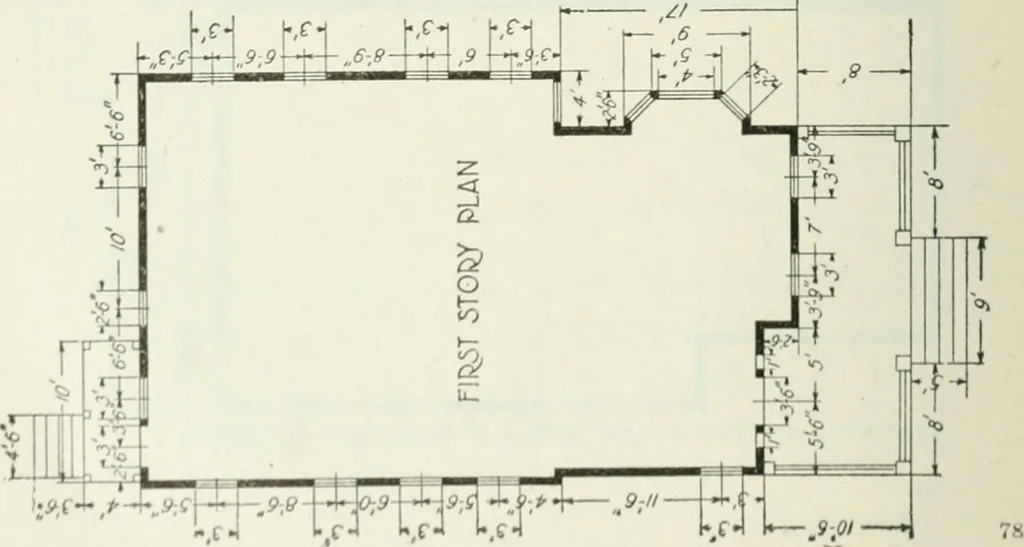 An illustration from Geometrical drawing, projection drawing, freehand and ornamental drawing, wash work and brush drawing, elementary perspective drawing, architectural drawing, 1921, leaf 369