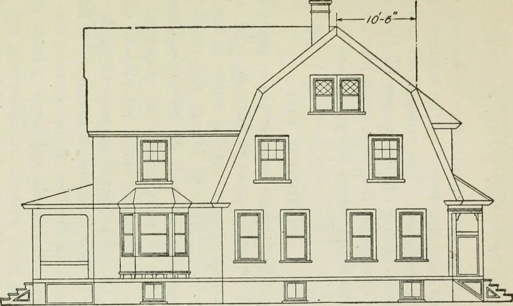 An illustration from Geometrical drawing, projection drawing, freehand and ornamental drawing, wash work and brush drawing, elementary perspective drawing, architectural drawing, 1921, leaf 370