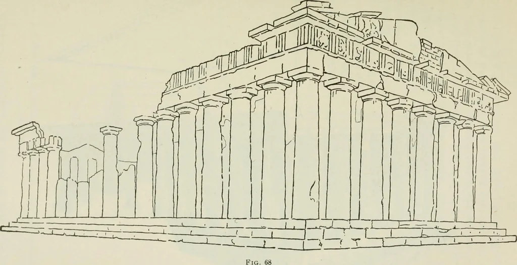 An illustration from Geometrical drawing, projection drawing, freehand and ornamental drawing, wash work and brush drawing, elementary perspective drawing, architectural drawing, 1921, leaf 376