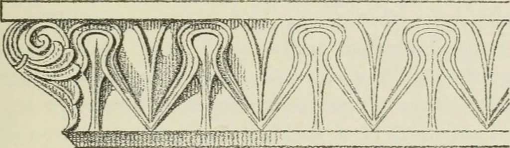 An illustration from Geometrical drawing, projection drawing, freehand and ornamental drawing, wash work and brush drawing, elementary perspective drawing, architectural drawing, 1921, leaf 412