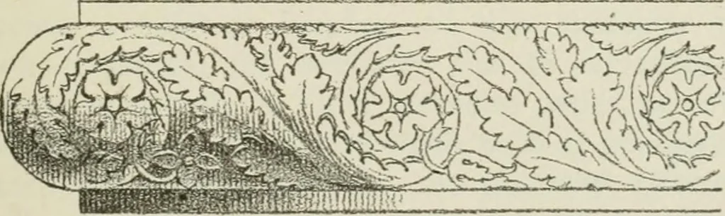 An illustration from Geometrical drawing, projection drawing, freehand and ornamental drawing, wash work and brush drawing, elementary perspective drawing, architectural drawing, 1921, leaf 412