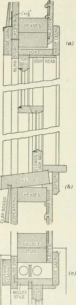 An illustration from Geometrical drawing, projection drawing, freehand and ornamental drawing, wash work and brush drawing, elementary perspective drawing, architectural drawing, 1921, leaf 451