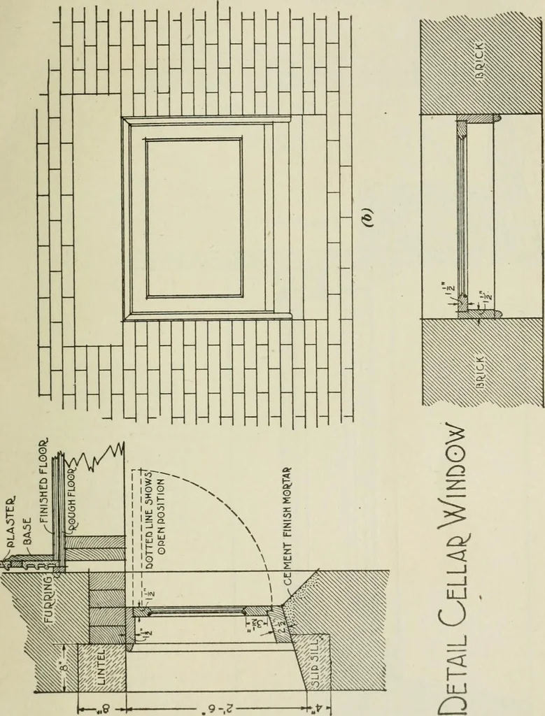 An illustration from Geometrical drawing, projection drawing, freehand and ornamental drawing, wash work and brush drawing, elementary perspective drawing, architectural drawing, 1921, leaf 456