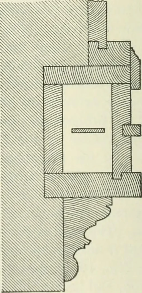 An illustration from Geometrical drawing, projection drawing, freehand and ornamental drawing, wash work and brush drawing, elementary perspective drawing, architectural drawing, 1921, leaf 463
