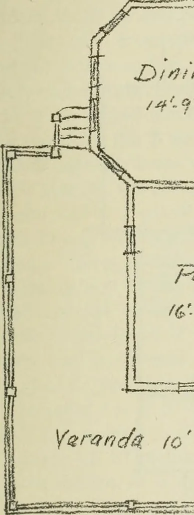 An illustration from Geometrical drawing, projection drawing, freehand and ornamental drawing, wash work and brush drawing, elementary perspective drawing, architectural drawing, 1921, leaf 474