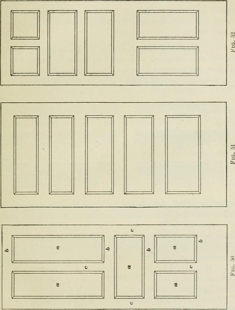 An illustration from Geometrical drawing, projection drawing, freehand and ornamental drawing, wash work and brush drawing, elementary perspective drawing, architectural drawing, 1921, leaf 532