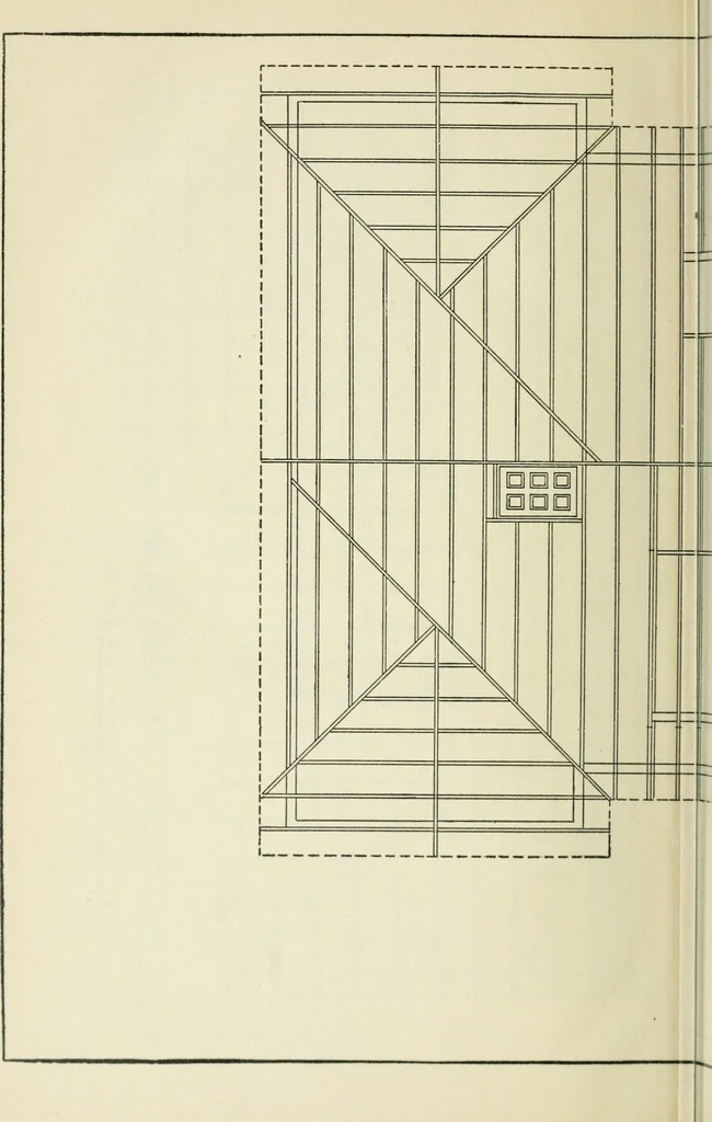 An illustration from Geometrical drawing, projection drawing, freehand and ornamental drawing, wash work and brush drawing, elementary perspective drawing, architectural drawing, 1921, leaf 559