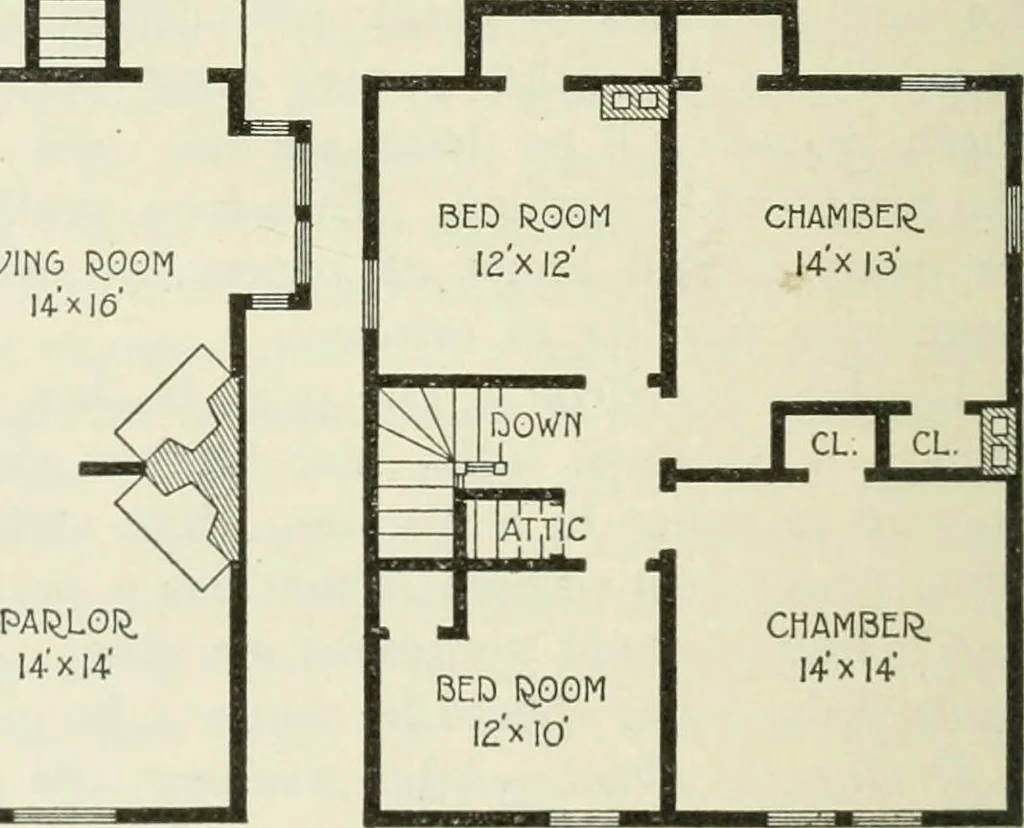 An illustration from Geometrical drawing, projection drawing, freehand and ornamental drawing, wash work and brush drawing, elementary perspective drawing, architectural drawing, 1921, leaf 567