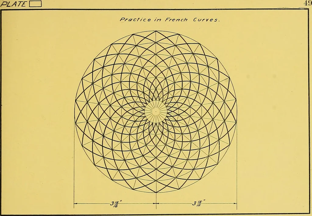An illustration from Geometrical drawing; a collection of plates for practical use in elementary mechanical drawing, 1915, leaf 111