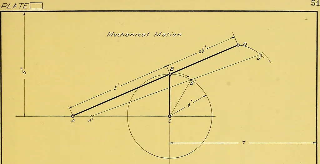 An illustration from Geometrical drawing; a collection of plates for practical use in elementary mechanical drawing, 1915, leaf 121