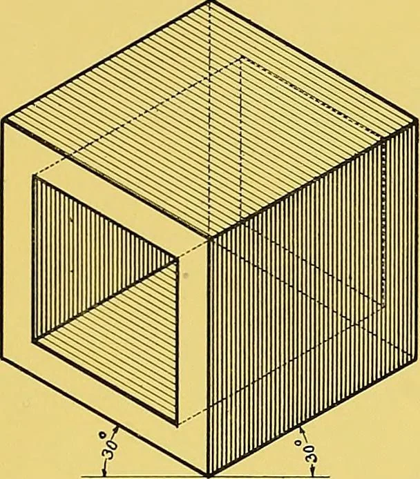 An illustration from Geometrical drawing; a collection of plates for practical use in elementary mechanical drawing, 1915, leaf 125