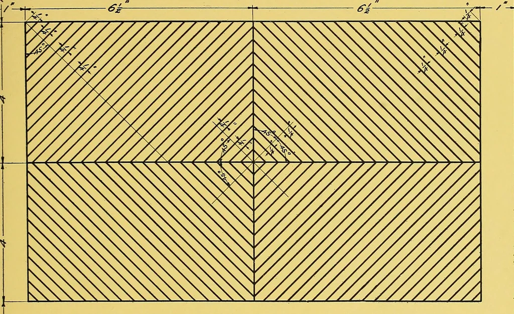 An illustration from Geometrical drawing; a collection of plates for practical use in elementary mechanical drawing, 1915, leaf 19
