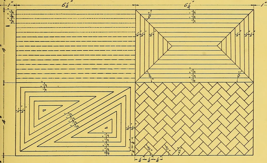 An illustration from Geometrical drawing; a collection of plates for practical use in elementary mechanical drawing, 1915, leaf 23