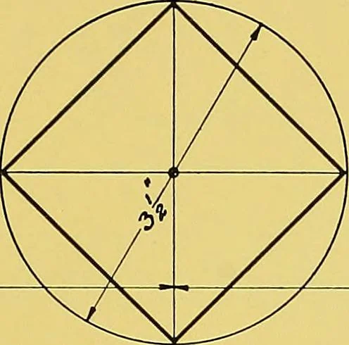 An illustration from Geometrical drawing; a collection of plates for practical use in elementary mechanical drawing, 1915, leaf 51