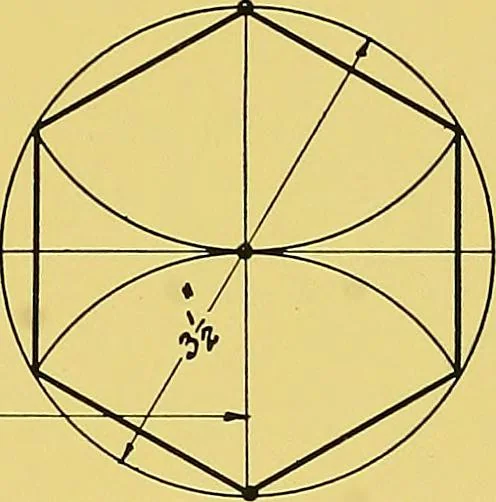 An illustration from Geometrical drawing; a collection of plates for practical use in elementary mechanical drawing, 1915, leaf 51