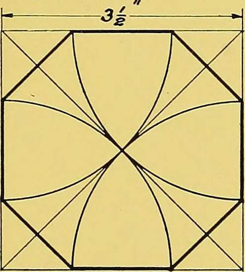 An illustration from Geometrical drawing; a collection of plates for practical use in elementary mechanical drawing, 1915, leaf 51