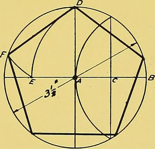 An illustration from Geometrical drawing; a collection of plates for practical use in elementary mechanical drawing, 1915, leaf 51