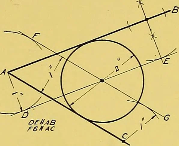 An illustration from Geometrical drawing; a collection of plates for practical use in elementary mechanical drawing, 1915, leaf 59