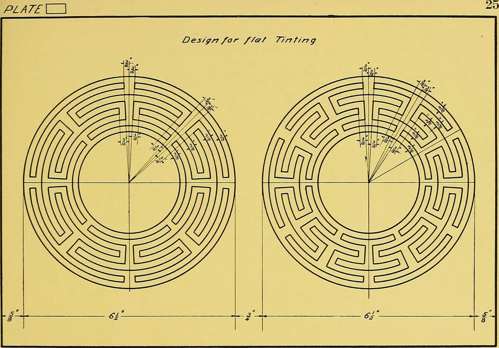 An illustration from Geometrical drawing; a collection of plates for practical use in elementary mechanical drawing, 1915, leaf 63