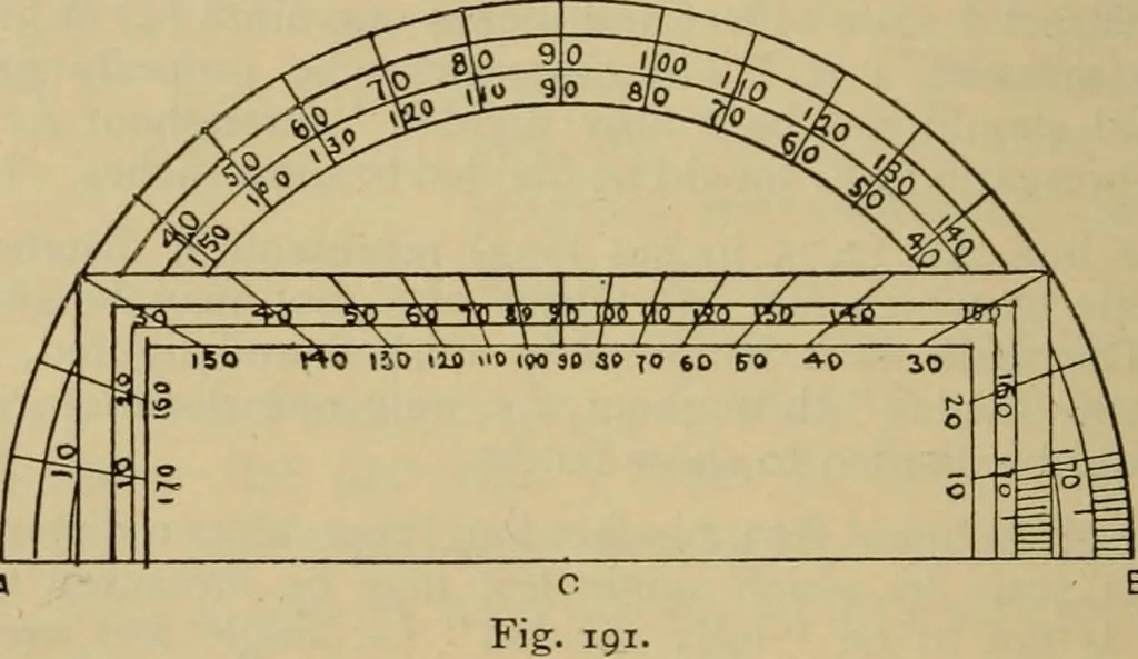 An illustration from Geometrical drawing and design, 1913, leaf 106