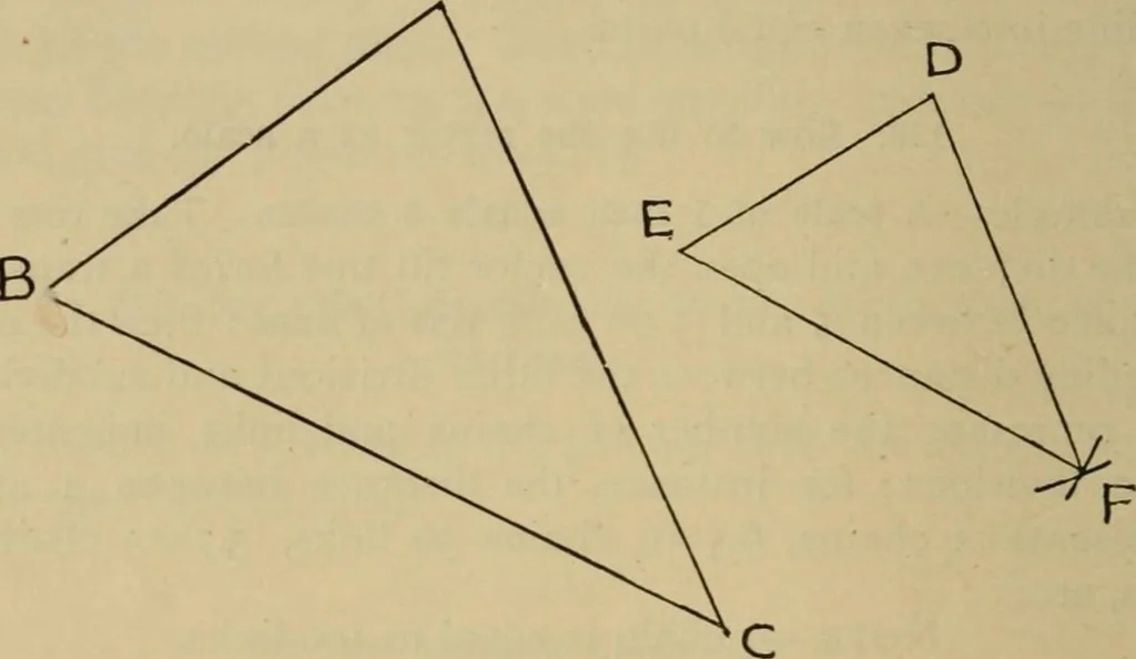 An illustration from Geometrical drawing and design, 1913, leaf 112
