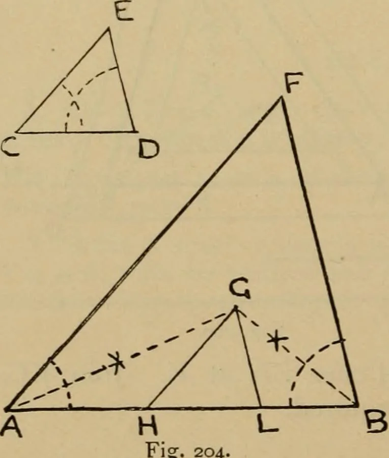 An illustration from Geometrical drawing and design, 1913, leaf 116