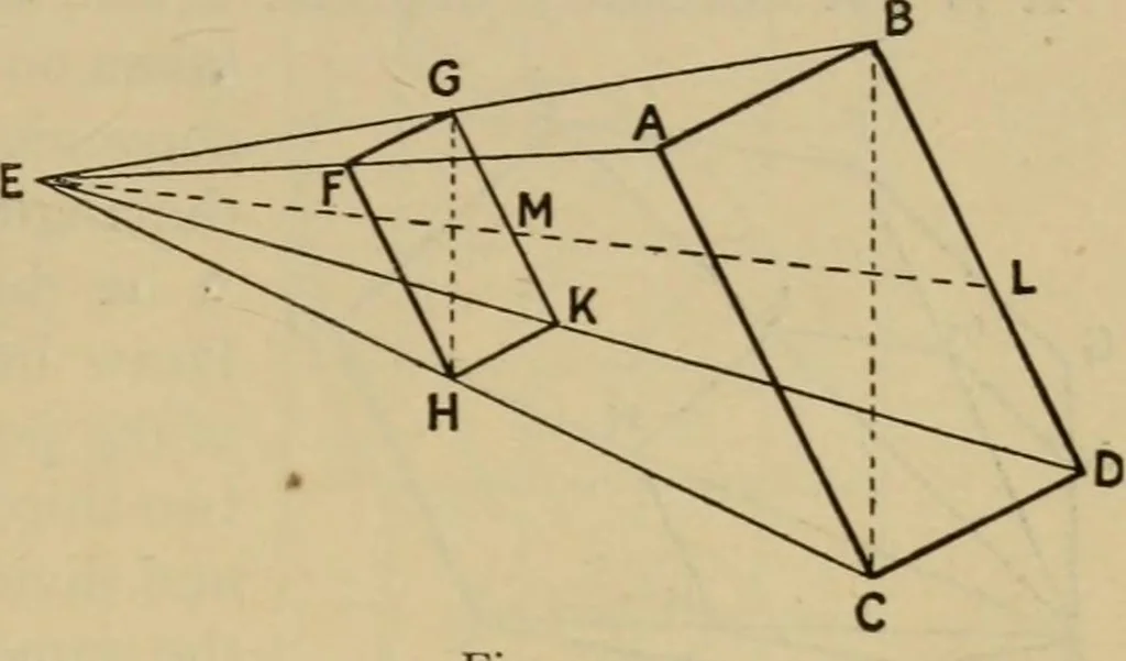 An illustration from Geometrical drawing and design, 1913, leaf 117