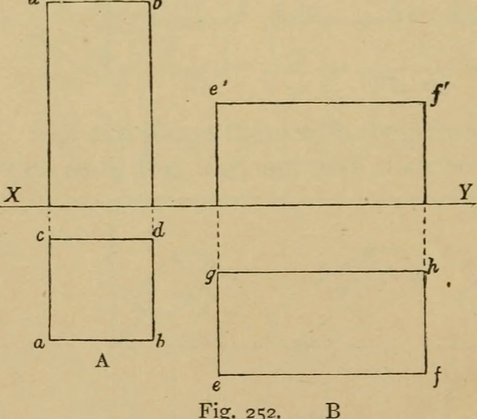 An illustration from Geometrical drawing and design, 1913, leaf 146