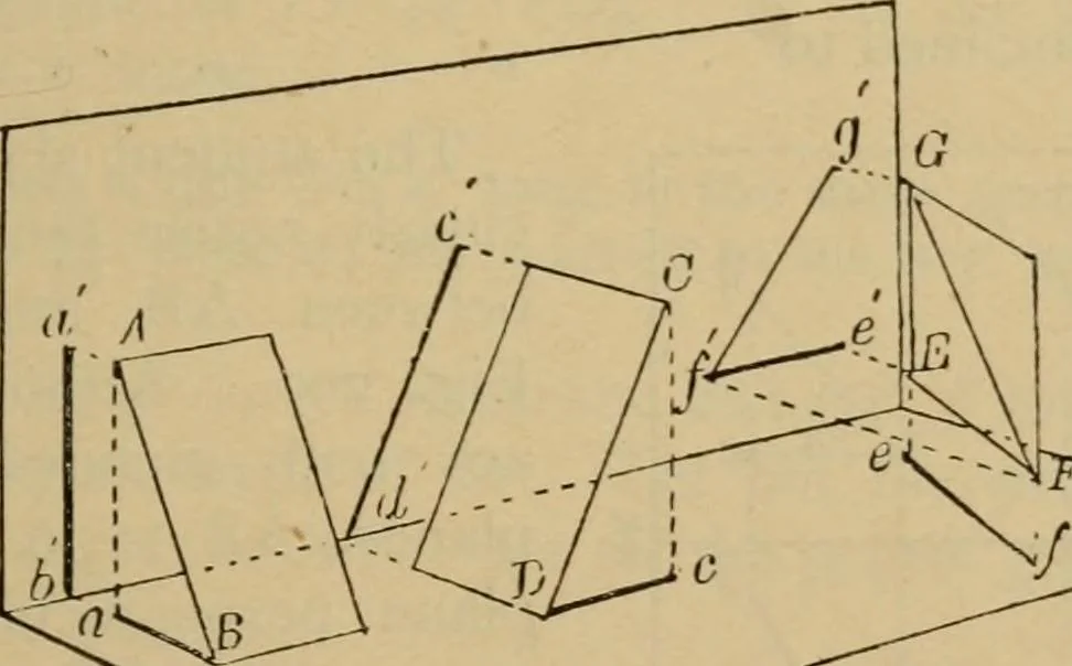 An illustration from Geometrical drawing and design, 1913, leaf 173